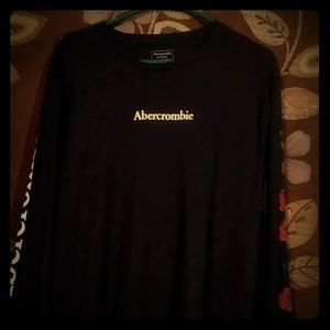 EXL Black long-sleeve Abercrombie and Fitch shirt